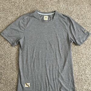 Tracksmith Gray Striped T-Shirt
